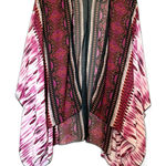 Lavish Women’s  Open Kimono Pink Multicolor Sz USA Boho Kimono Photo 0