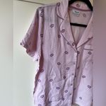Splendid  Women’s NWOT Pink Kiss Pajamas Top Size‎ XS Photo 2