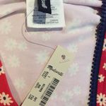 Madewell New NWT  red floral print partial zip polo shirt womens Large L Photo 3