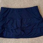 lucky in love  Navy Layered Ruffle Tennis Skirt M Photo 0