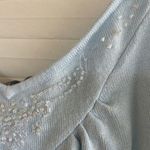 Hillard & Hanson  Light Blue Sweater Embellished Tank Top Photo 2