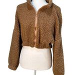 Zaful Sherpa Faux Fur Cropped Teddy Bomber Jacket - size small Photo 0