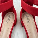 Clarks Women's  Elisa Dedra Suede Open Toe Heeled Sandals Shoes Size 9 Red Photo 7