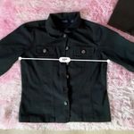 Westbound Petites Jacket Small Black Cotton 3/4 Sleeve Button Front Photo 3