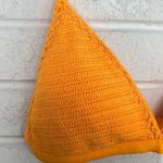 Xhilaration Exhilaration Women’s Orange Crochet Triangle Top 2pc Bathing Suit. Photo 1