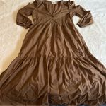 Nation Ltd Brown Tiered Dalia Victorian Dress Women's Size Small Photo 0