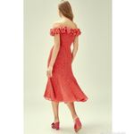 Keepsake The Label Moonshine Ruffle Midi Dress Red Size XS Photo 2