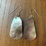 NWOT SEASHELL EARRINGS Gray Photo 0