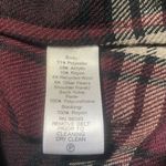 Lisa Rinna Collection Burgundy and Cream flannel vest Red Size M Photo 3