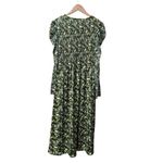 Scotch & Soda  Floral Print Lace Long Sleeves Midi Dress Green Medium M Photo 3