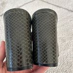 Urban Outfitters Hunter Green Embossed Faux Leather Mule Square Toe Heels Sz 8 Photo 4