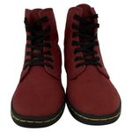 Dr. Martens Womens Shoreditch Canvas Lace Up Boots Cherry Red Size 5 Photo 4