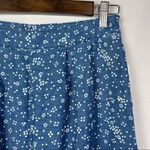 Free People NEW Blue & White Dot & Floral Printed Wide Leg High Rise Jean Pants Photo 2