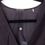 NEW Kobi Halperin Sasha 3/4 Sleeve V Neck Tiered Pullover Midi Dress Black Small Photo 1