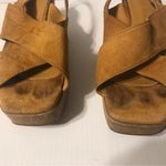 Fabio Rusconi cork platform high heel wedge suede sandal women size 7.5 (38) Photo 7