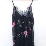 Y2K Private Luxuries Womens Cami Top Size S Floral Lace Lingerie Dark Coquette Black Photo 0