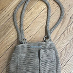 Studio 1010 Beige Crochet Knit Shoulder Bag Tan Photo 0