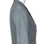Banana Republic  Knit Blazer Slim Notch Lapel Light Heather Gray Women’s Size 6 Photo 6