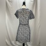 Boden Leaf Print Cap Sleeve Full Zip Fitted Bodice Mini Dress Size undefined Photo 3