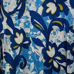 Susan Graver  Floral Cardigan Blue Large Photo 3