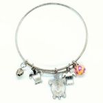 Boutique Beaded Sea Turtle Charm Colorful Bangle Bracelet Photo 4