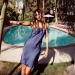 Chaser  medium dress blue midi w/ low back sexy going out party special occasion Photo 4