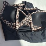 Brown and Black One Piece Swimsuit with Mesh Detailing Size M Photo 8