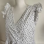 Loft  • Petite Eyelet Ruffle Sleeve Crossover Dress White Black Floral Photo 4