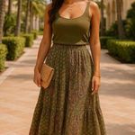 Great Northwest Clothing Company Great Northwest Indigo Maxi Skirt Boho Tiered Vintage Paisley India Summer Event Photo 1