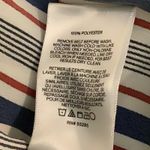 EXPRESS  Size Medium Shirt Dress Striped Blue, Red and White & Waist TiemPreloved Photo 6