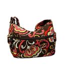 Vera Bradley  Puccini Print Large Maggie Crossbody Quilted Handbag Colorful Flora Photo 2