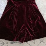 Gianni Bini Velvet Romper XS Deep Red NEW NWOT Photo 10