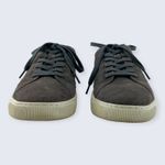 Aetrex  Gray Quilted Suede Lace Up White Sole Arch Support Orthopedic Sneaker 7.5 Photo 1