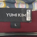 Yumi Kim NWOT Floral Silk Balloon Sleeve Blouse Button Down Multicolor Large Photo 3