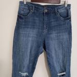 Kut From The Kloth  12 34x27 Distressed High Rise Cuffed Soft Feel Jeans Photo 4
