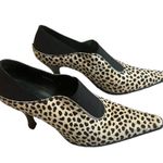 Donald Pliner Hair Leather Boot Shoe Pump Elastic Side Panels, Sz 8 Photo 3