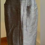 Mary Ann Restivo Vintage Midi Gold Brown Blue Purple Mini Stripes Skirt SZ 12 Photo 0