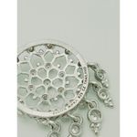 Judith Ripka  925 Sterling Silver CZ Diamonique Dangle Drop Earrings Signed Photo 4