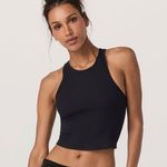 Vuori  Pose Plyo Tank Built-In Bra Cropped Ribbed Black Size XS Photo 0