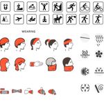 Unisex Skull Face Mask Black Photo 3