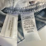 Loft  Striped Denim Mini Skirt Size 4 | Light Wash Blue White Nautical Y2K Photo 4