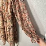 Torrid  Mini Lurex Chiffon Tiered Dress Floral V Neck Long Sleeve Boho Size 3x Photo 10