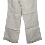 J.Crew  City Fit Linen Mid Rise Waist Straight Leg Pant Pockets Zip 2 Beige Photo 5