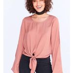 Urban Outfitters  Silence + Noise Split Sleeve Tie Front NEW Photo 0