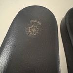 Johnny Was  Black Sandals with Pink Floral Embroidery Photo 1