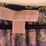 Michael Kors  Navy Blue Gold Chains Design Blouse Size Large 3/4 Sleeve Photo 1