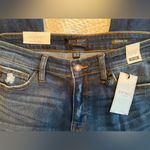 Judy Blue Mid Rise Skinny Fit Cuffed Raw Hem Dark Wash Denim Jeans Size 32 NWT Photo 10