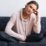 Zyia active boyfriend hoodie loungewear peach womens size small medium large XL Photo 0