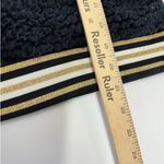 Nanette Lepore  Sweater Womens Medium Black Sherpa Wubby Mock‎ Neck Fleece Photo 6