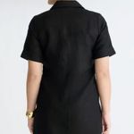 J.Crew Gamine Shirt Dress in Linen Black Photo 2